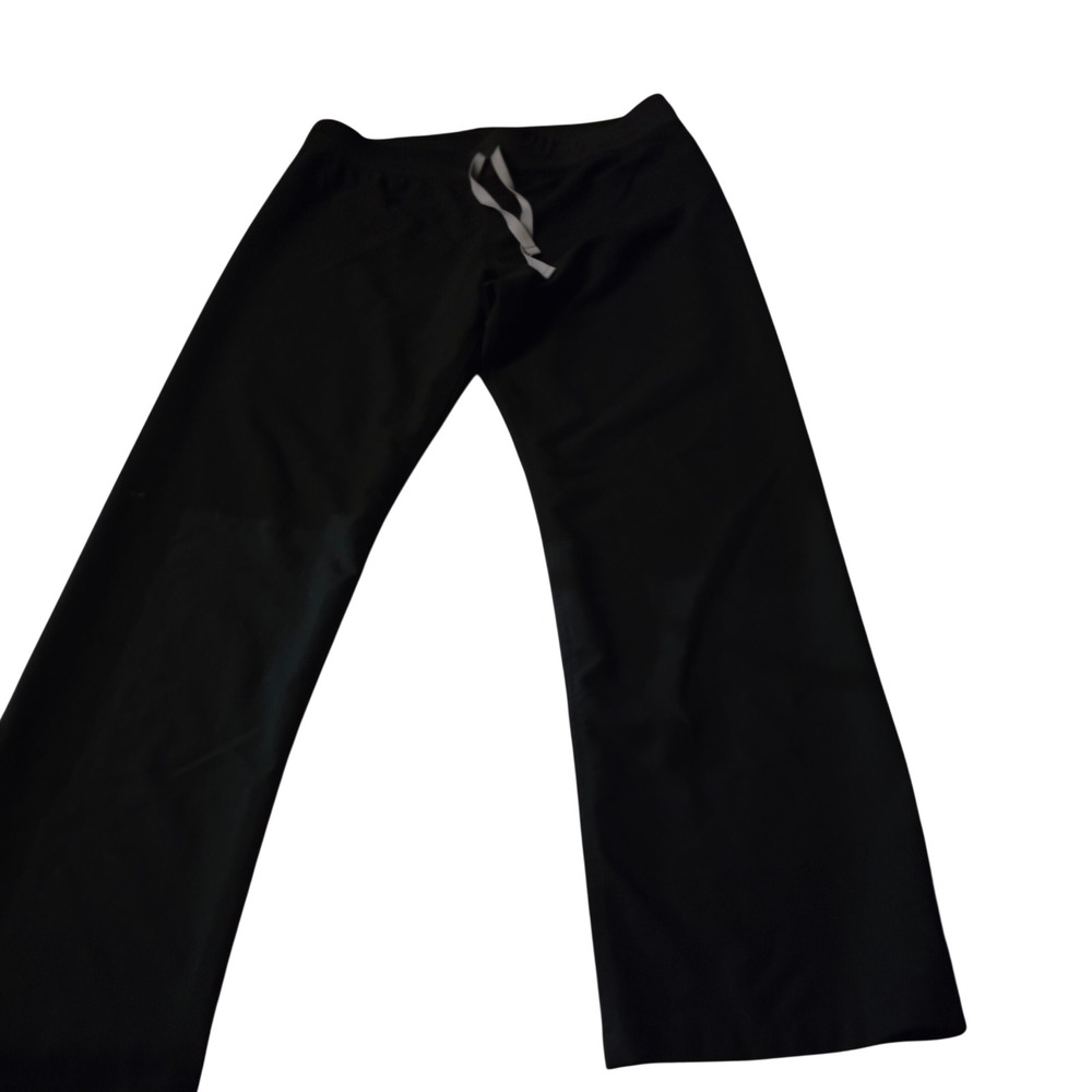 FIGS Technical Collection Mens Black Scrub Pants Large T21003 Drawstring Stretch